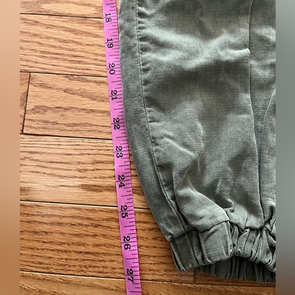 ❤️2/$50❤️[S/M]7 For All Mankind Cargo Joggers WMN Green PullOn Drawstring Army - Picture 6 of 8